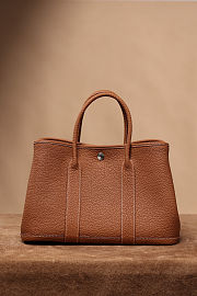 Colestore Hermes Garden Party 30 Bag Brown Gold 30x20x13cm - 1