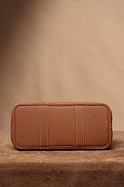 Colestore Hermes Garden Party 30 Bag Brown Gold 30x20x13cm - 6