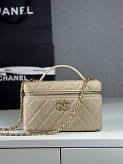 Colestore Chanel 25p lp Vanity Bag Beige 19.5x5x17cm - 1