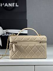 Colestore Chanel 25p lp Vanity Bag Beige 19.5x5x17cm - 5