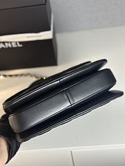 Colestore Chanel Trendy CC Flap Bag With Top Handle Lambskin Black 25x17x12cm - 6