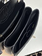 Colestore Chanel Trendy CC Flap Bag With Top Handle Lambskin Black 25x17x12cm - 5