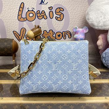 Colestore Louis Vuitton Coussin PM Sky Blue Denim 26 x 20 x 12 cm