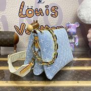 Colestore Louis Vuitton Coussin PM Sky Blue Denim 26 x 20 x 12 cm - 3