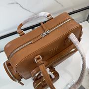 Colestore Miu Miu Pocket Nappa Leather Caramel 31x16x20cm - 5