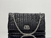 Colestore Balenciaga Large Monaco Quilted Shoulder Bag - Black 43.5x32x13cm - 1