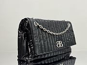 Colestore Balenciaga Large Monaco Quilted Shoulder Bag - Black 43.5x32x13cm - 6