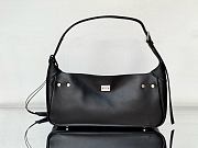 Colestore Balenciaga Bel Air Sliver Hardware Shoulder Bag in Black 35x17x10cm - 5