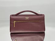 Colestore Balenciaga Bel Air Small Clutch On Strap in Dark Burgundy 26.9x13.9x5.3cm - 4
