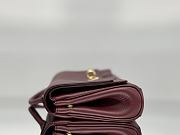 Colestore Balenciaga Bel Air Small Clutch On Strap in Dark Burgundy 26.9x13.9x5.3cm - 6