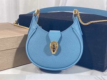 Colestore Bvlgari Serpenti Ellipse Micro Blue13x8x3.5cm