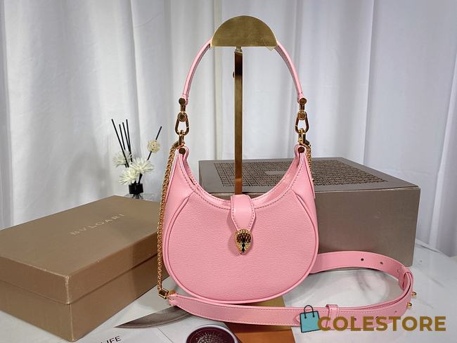 Colestore Bvlgari Serpenti Ellipse Micro Pink 13x8x3.5cm - 1
