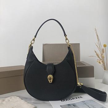 Colestore Bvlgari Serpenti Ellipse Micro Black 13x8x3.5cm