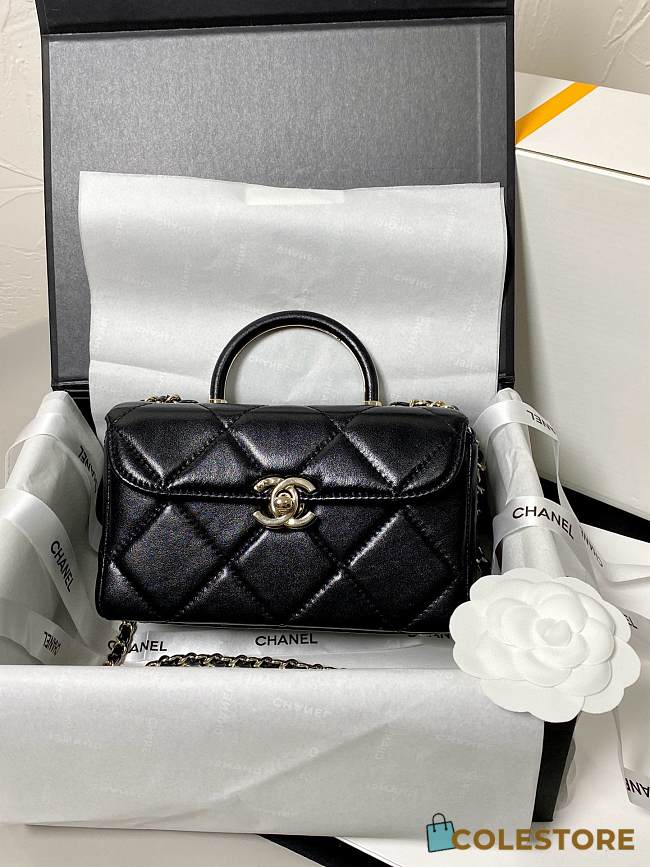 Colestore Chanel 23K Small Square Top Handle 17×8×10cm  - 1