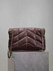 Colestore YSL LouLou Puffer Lambskin Bag 5774751 in Chocolate Brown Size 35x23x13.5cm - 6