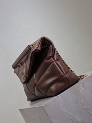 Colestore YSL LouLou Puffer Lambskin Bag 5774751 in Chocolate Brown Size 35x23x13.5cm - 4