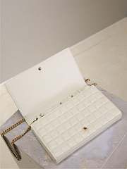 Colestore YSL Saint Laurent Cassandre Ysl Wallet on Chain in White 23x14x3cm  - 6