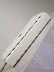 Colestore YSL Saint Laurent Cassandre Ysl Wallet on Chain in White 23x14x3cm  - 4