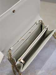Colestore YSL Saint Laurent Cassandre Ysl Wallet on Chain in White 23x14x3cm  - 3