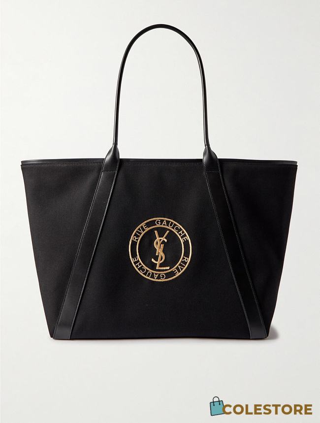 Colestore YSL Saint Laurent Rive Gauche Canvas Tote Bag 48x34cm - 1