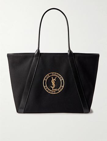 Colestore YSL Saint Laurent Rive Gauche Canvas Tote Bag 48x34cm