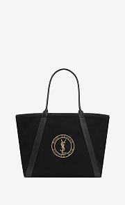 Colestore YSL Saint Laurent Rive Gauche Canvas Tote Bag 48x34cm - 4