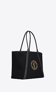 Colestore YSL Saint Laurent Rive Gauche Canvas Tote Bag 48x34cm - 3