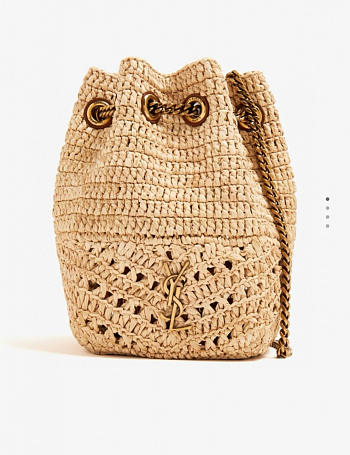 Colestore YSL Mini Joe in Raffia Bag 19x13x13cm