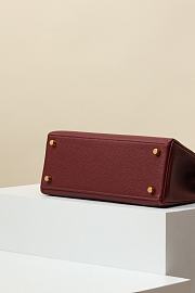 Colestore Hermes Kelly 25 Togo Rouge H 25x10x20cm - 6