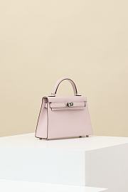 Colestore Hermes Kelly Mini Chevre Mysore Rose Sakura 19x12x6cm - 6