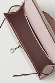 Colestore Hermes Kelly Mini Chevre Mysore Rose Sakura 19x12x6cm - 3