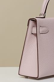 Colestore Hermes Kelly Mini Chevre Mysore Rose Sakura 19x12x6cm - 2