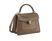 Colestore Bvlgari Serpenti Forever Medium Top Handle Bag Brown 20.5X 15X 9 Cm - 3