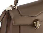 Colestore Bvlgari Serpenti Forever Medium Top Handle Bag Brown 20.5X 15X 9 Cm - 2