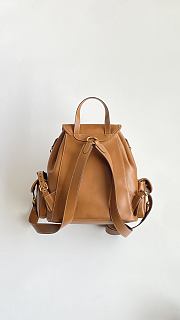 Colestore Miu Miu Brown Leather Backpack 29x25x12cm - 3