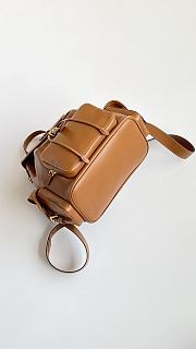 Colestore Miu Miu Brown Leather Backpack 29x25x12cm - 2