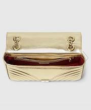 Colestore Gucci GG Marmont Medium Shoulder Bag in Gold 26x15x7cm - 4