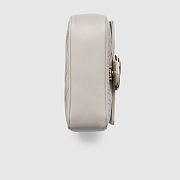 Colestore Gucci GG Marmont Mini Bag in White 17x13x6cm - 6