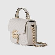 Colestore Gucci GG Marmont Mini Bag in White 17x13x6cm - 4
