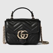 Colestore Gucci GG Marmont Mini Bag in Black 17x13x6cm - 1