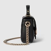 Colestore Gucci GG Marmont Mini Bag in Black 17x13x6cm - 4