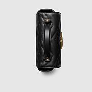 Colestore Gucci GG Marmont Mini Bag in Black 17x13x6cm - 3