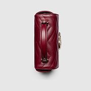 Colestore Gucci GG Marmont Mini Bag in Red 17x13x6cm - 5