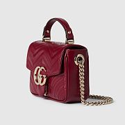 Colestore Gucci GG Marmont Mini Bag in Red 17x13x6cm - 4