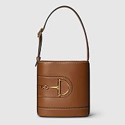Colestore Gucci GG Marmont Mini Bag in Brown 17x13x6cm - 2