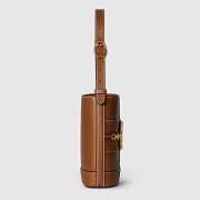 Colestore Gucci GG Marmont Mini Bag in Brown 17x13x6cm - 5