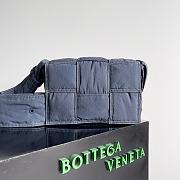 Colestore Bottega Veneta Small Padded Tech Cassette Blue 23x14x7.5cm - 4