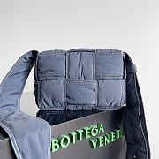 Colestore Bottega Veneta Small Padded Tech Cassette Blue 23x14x7.5cm - 3