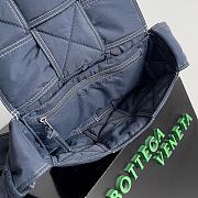 Colestore Bottega Veneta Small Padded Tech Cassette Blue 23x14x7.5cm - 2