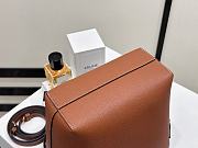 Colestore Celine Cabas Medium Leather Tote in Brown 21x20x10cm - 6